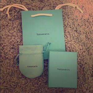 Tiffany & Co. gift bag, box, and pouch